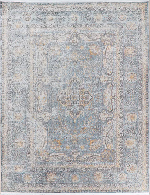 Vintage Style Distressed Heat-set Area Rugs