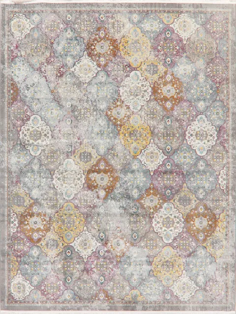 Vintage Style Distressed Heat-Set Area Rugs