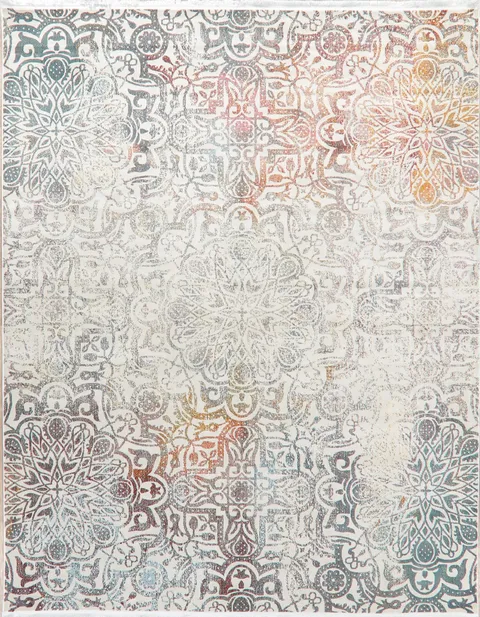 Vintage Style Distressed Heat-Set Area Rugs