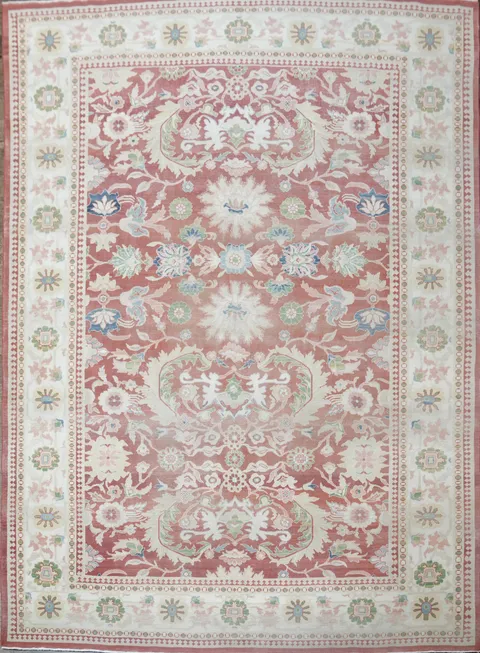 Vegetable Dye Oushak Egyptian Area Rug 9x12