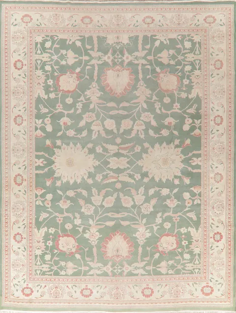 Antique Look Floral Oushak Turkish Area Rug 10x13