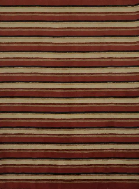 Elegant Striped Gabbeh Area Rug 9x10 for Modern Living Spaces