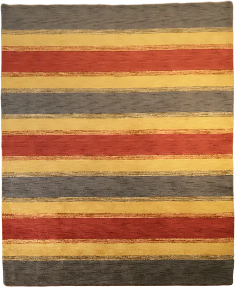 Multicolored Striped Gabbeh Area Rug 8x10 for Classic Interiors
