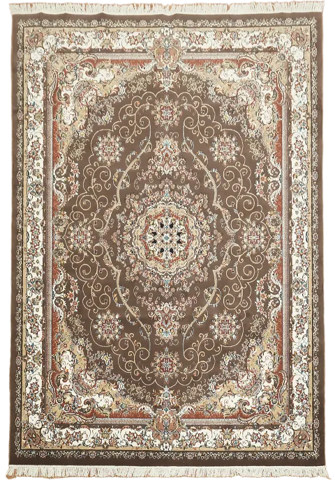 Floral Medallion Tabriz Turkish Area Rug 8x11