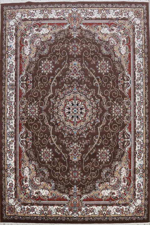 Floral Medallion Tabriz Turkish Area Rug 8x11