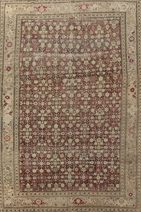 Pre-1900 Antique Karabagh Russian Area Rug 8x13