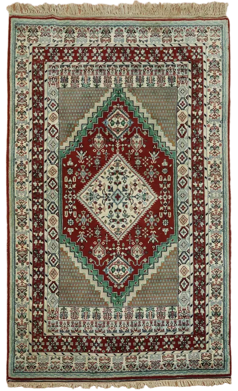 Geometric Moroccan Oriental Area Rug 4x6