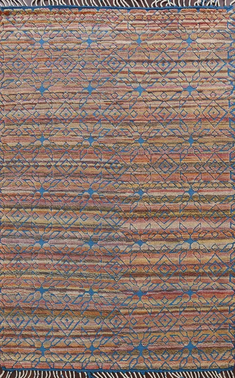 All-Over Geometric Moroccan Oriental Area Rug 6x8