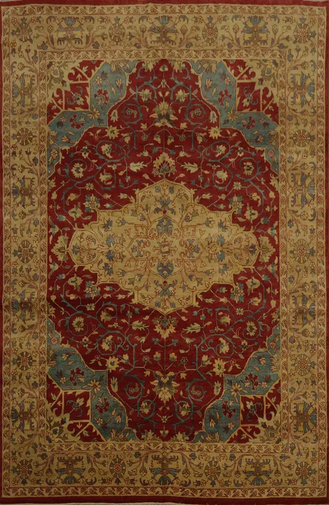 Classic Decorative Heriz Serapi Area Rug 8x10 with Timeless Design