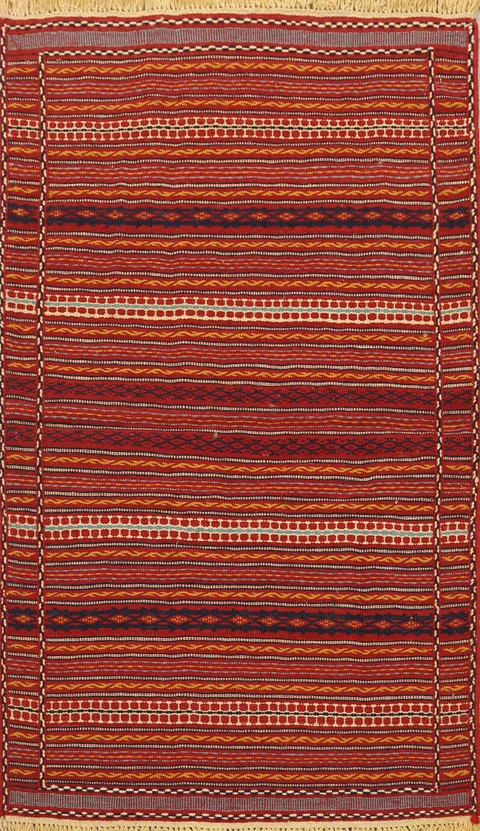 Striped Kilim Persian Area Rug 3x5