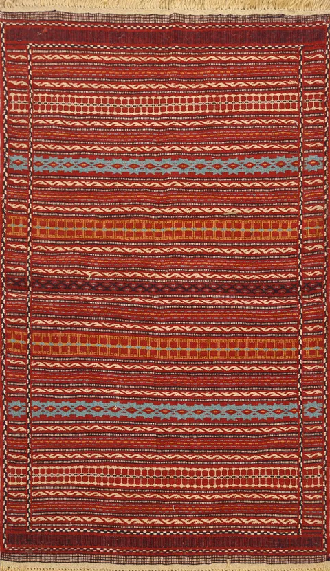 Geometric Kilim Persian Area Rug 3x5