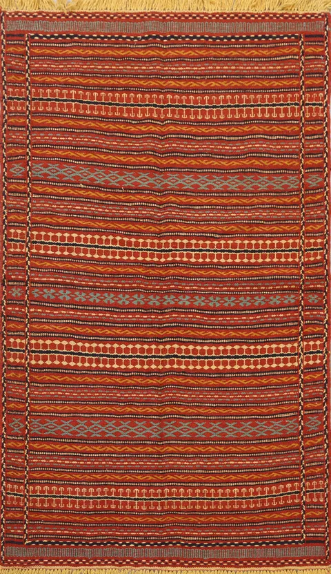 Striped Kilim Persian Area Rug 3x5