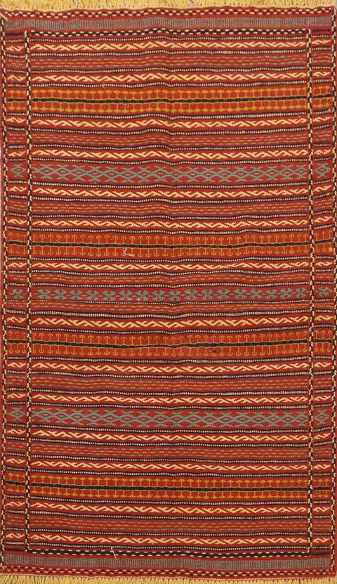 Striped Kilim Persian Area Rug 3x5
