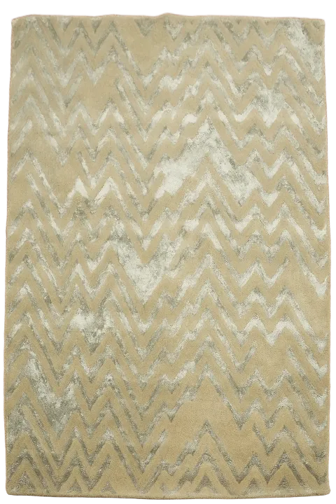 Modern Trellis Oriental Area Rug 4x6