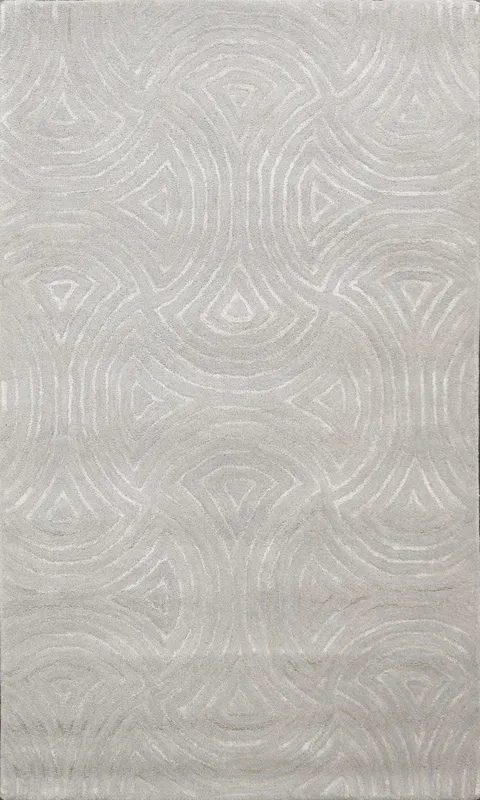 Modern Trellis Oriental Area Rug 4x6