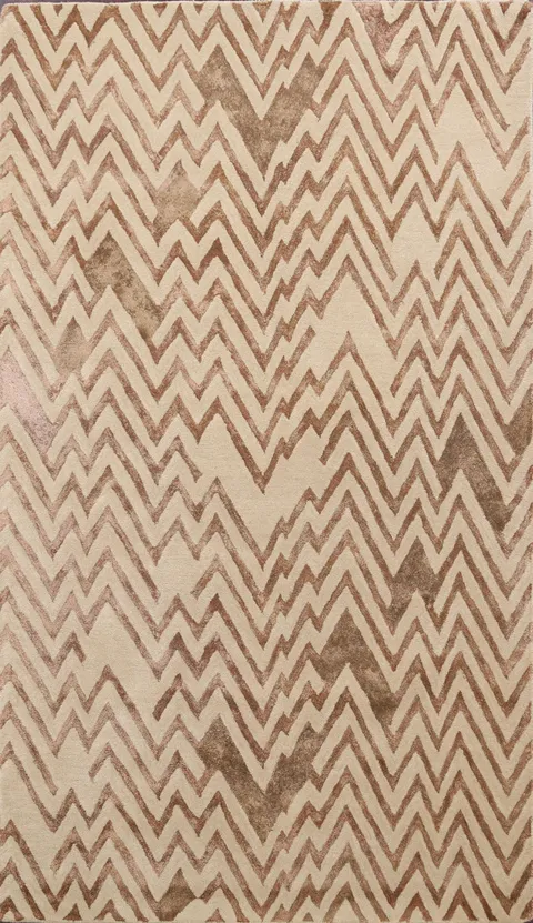 Modern Trellis Oriental Area Rug 5x8