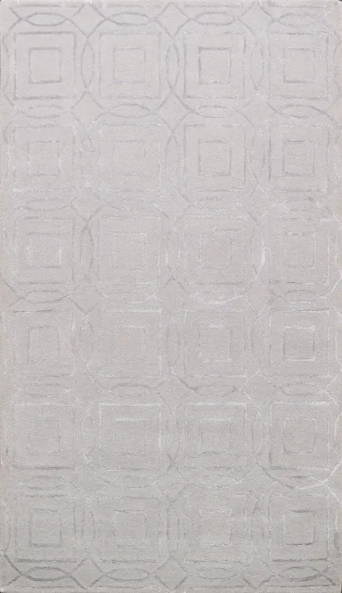Modern Trellis Oriental Area Rug 5x8