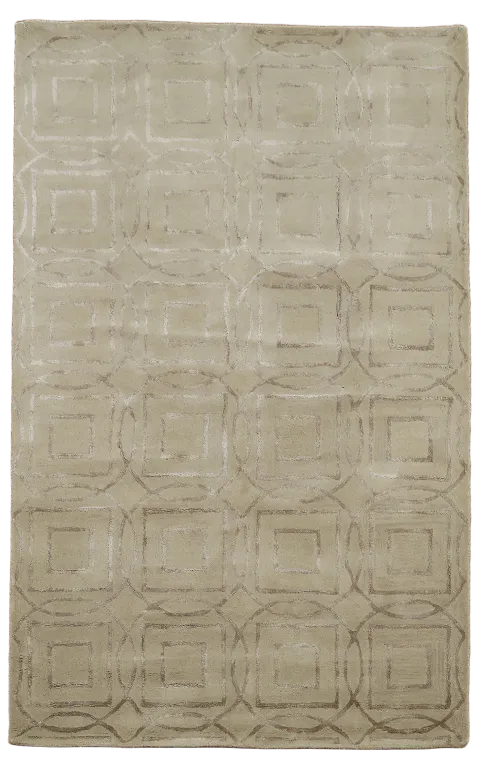 Abstract Oriental Area Rug 5x8