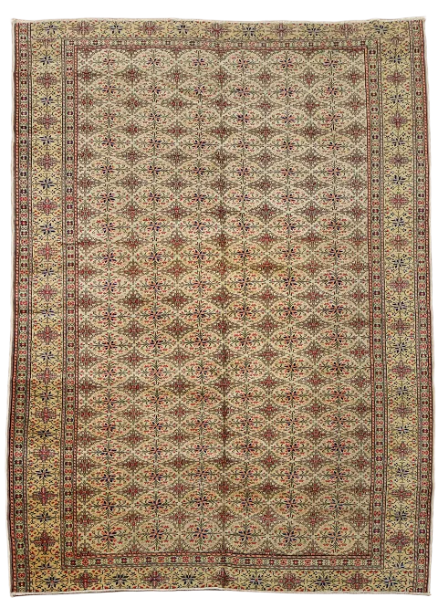 100% Vegetable Dye Anatolian Turkish Area Rug 6x9
