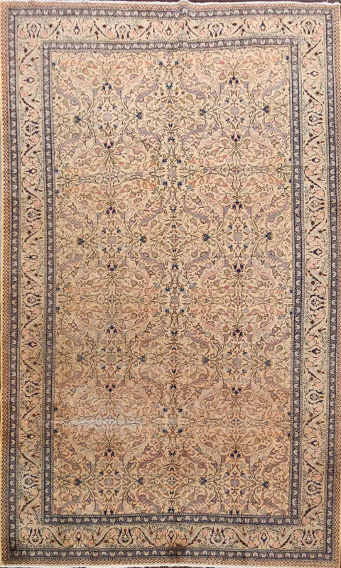 Vegetable Dye Anatolian Turkish Area Rug 6x9