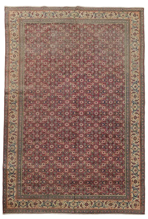 Antique Anatolian Oriental Area Rug 6x10