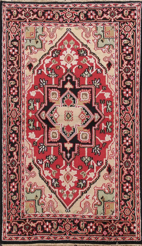 Geometric Heriz Oriental Area Rug 4x6