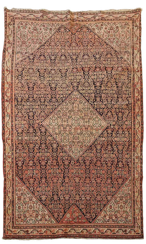 Pre-1900 Antique Sarouk Farahan Persian Rug 4x7