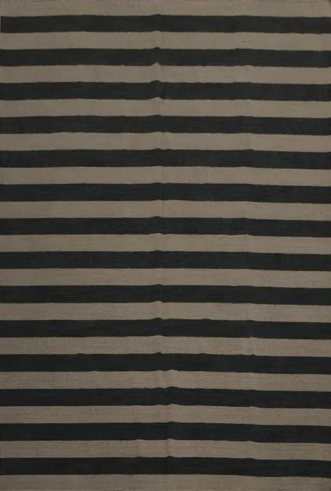 Elegant Stripe Design Gabbeh Area Rug 8x10 for Living Room