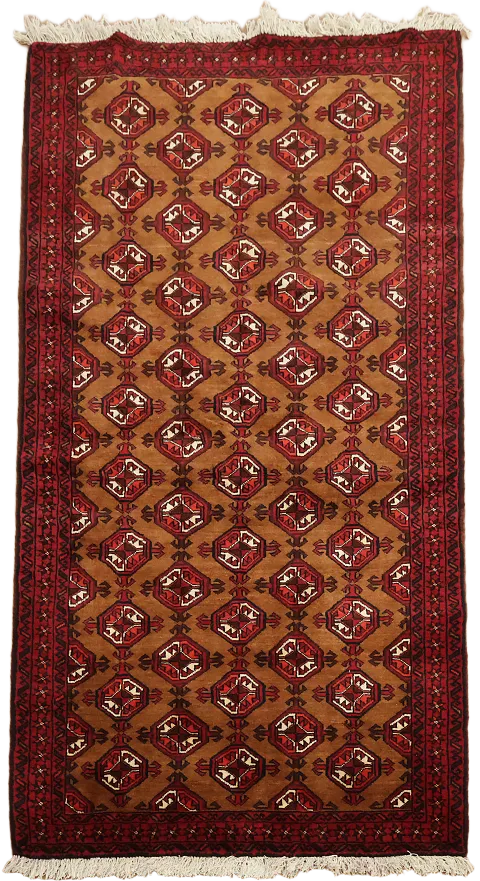 Balouch Afghan Oriental Area Rug 3x6