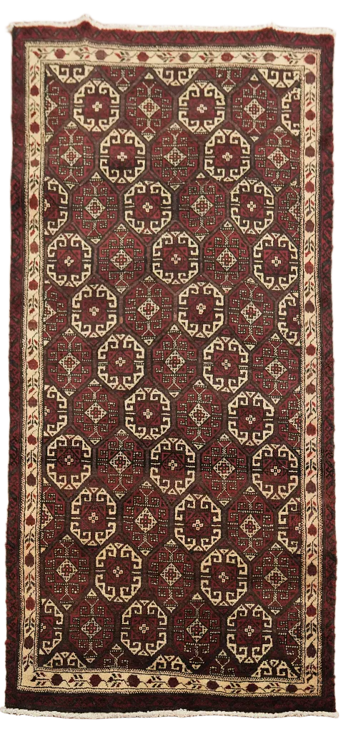 Balouch Afghan Oriental Area Rug 3x6