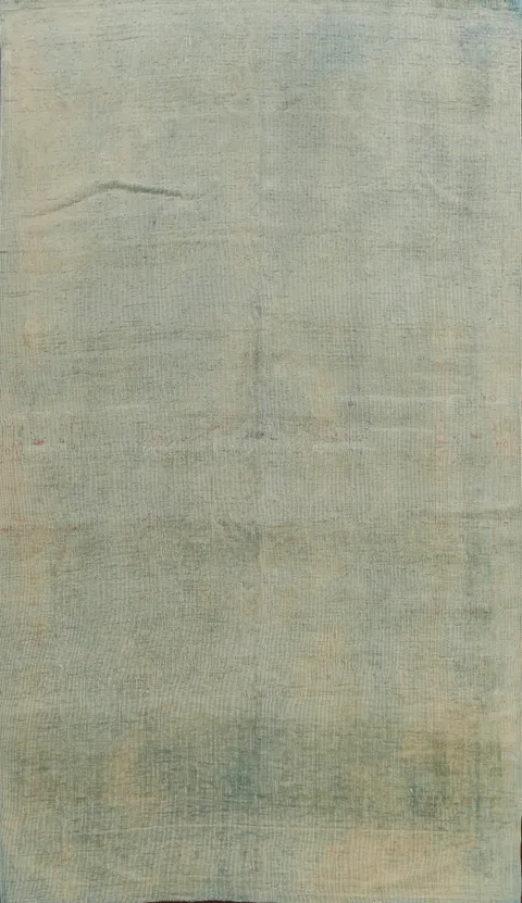 Muted Distressed Oushak Egyptian Area Rug 7x11