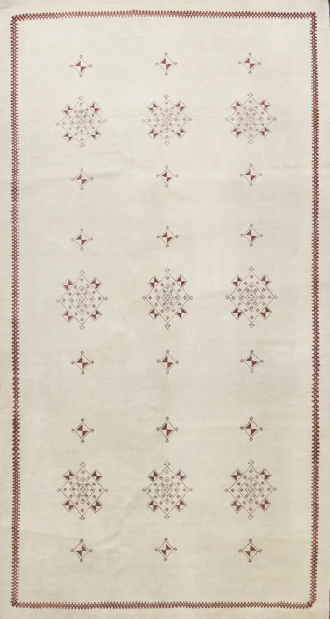 Geometric Egyptian Area Rug 6x10