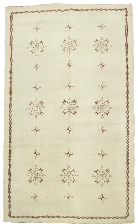 Geometric Egyptian Area Rug 6x10