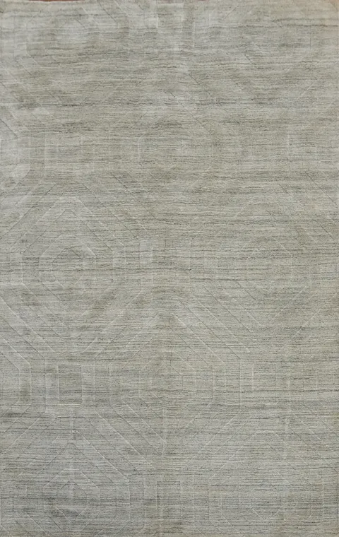 Geometric Modern Oriental Area Rug 5x8