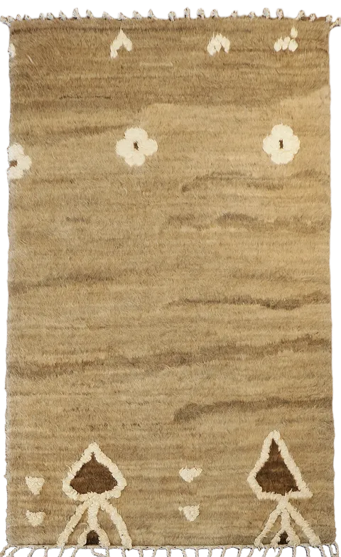 Tribal Moroccan Oriental Area Rug 4x6