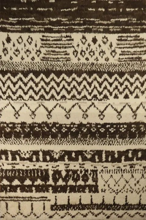 Wool Modern Moroccan Oriental Area Rug 5x8