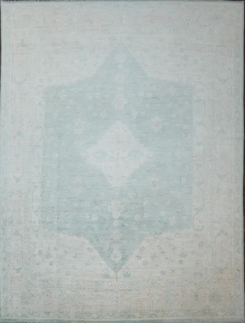 Muted Authentic Oushak Turkish Oriental Area Rug 9x12
