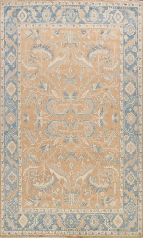 Geometric Authentic Oushak Turkish Oriental Area Rug 8x11