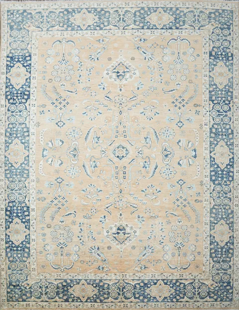 Floral Authentic Oushak Turkish Oriental Area Rug 9x12