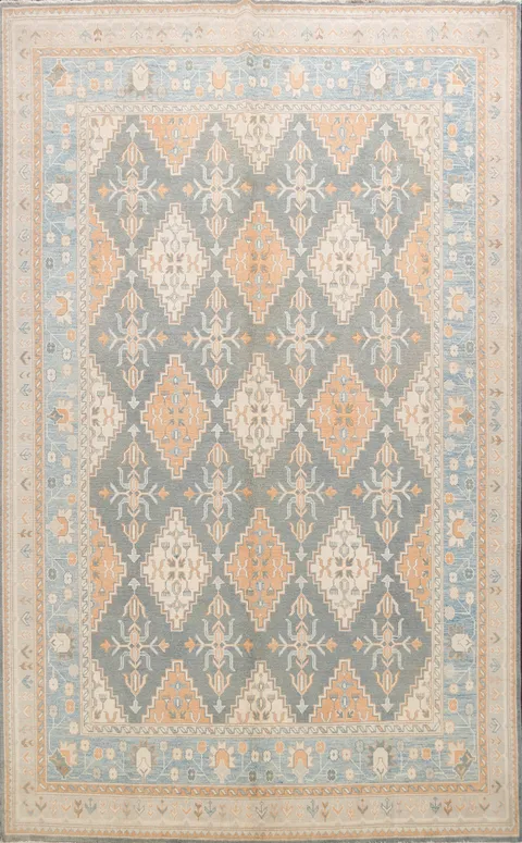 Geometric Khotan Oriental Area Rug 8x10