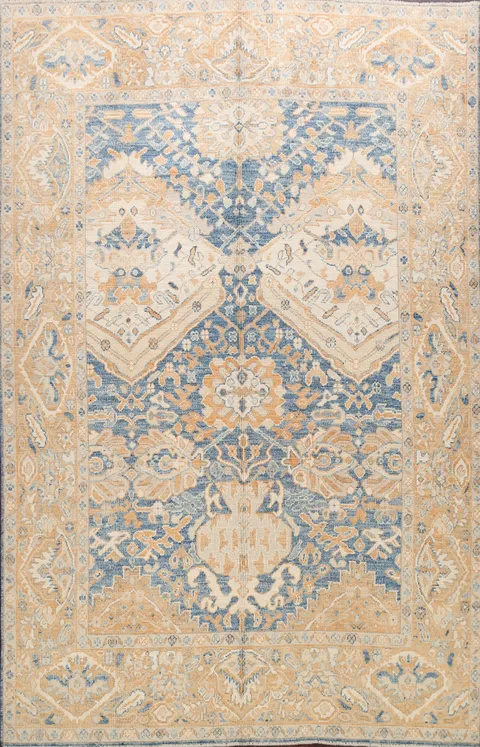 Geometric Khotan Oriental Area Rug 8x10