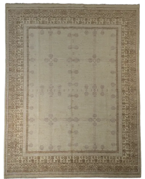 100% Vegetable Dye Khotan Oriental Wool Area Rug 8x10