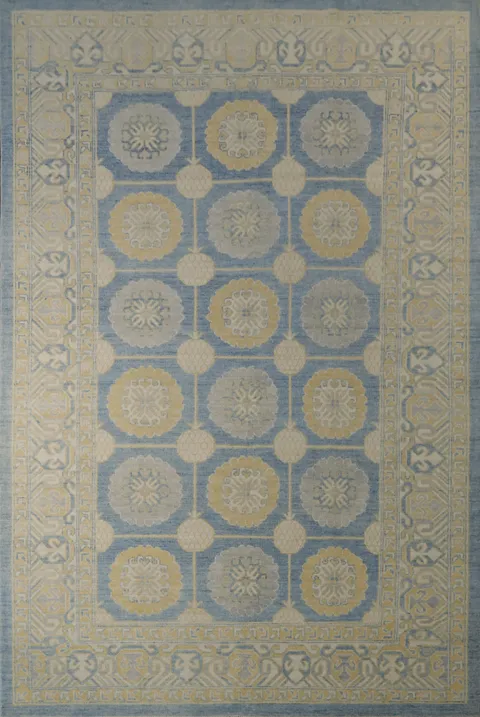 100% Vegetable Dye Khotan Oriental Area Rug 6x9
