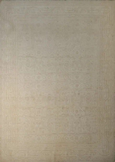 Neutral Toned Oushak Turkish Area Rug 6x8 ft