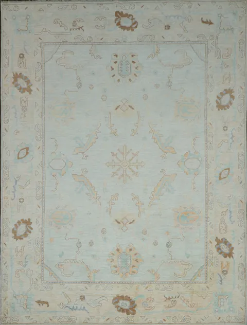 100% Vegetable Dye Khotan Oriental Area Rug 9x12