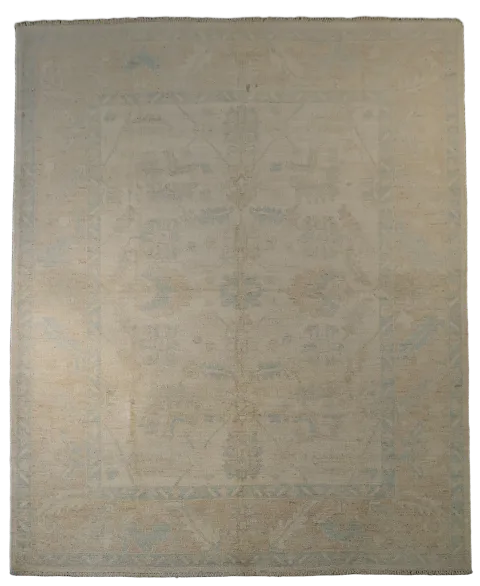 Muted 100% Vegetable Dye Khotan Oriental Area Rug 8x10
