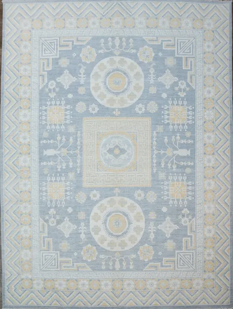 100% Vegetable Dye Khotan Oriental Area Rug 9x12