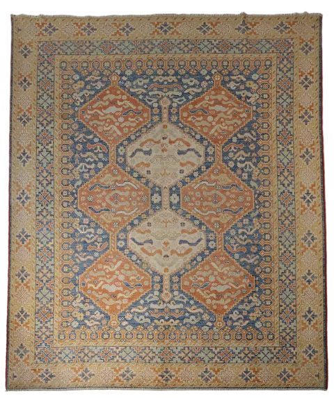 100% Vegetable Dye Khotan Oriental Wool Area Rug 8x10