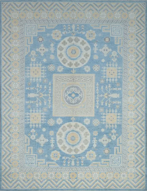 100% Vegetable Dye Khotan Oriental Area Rug 9x12