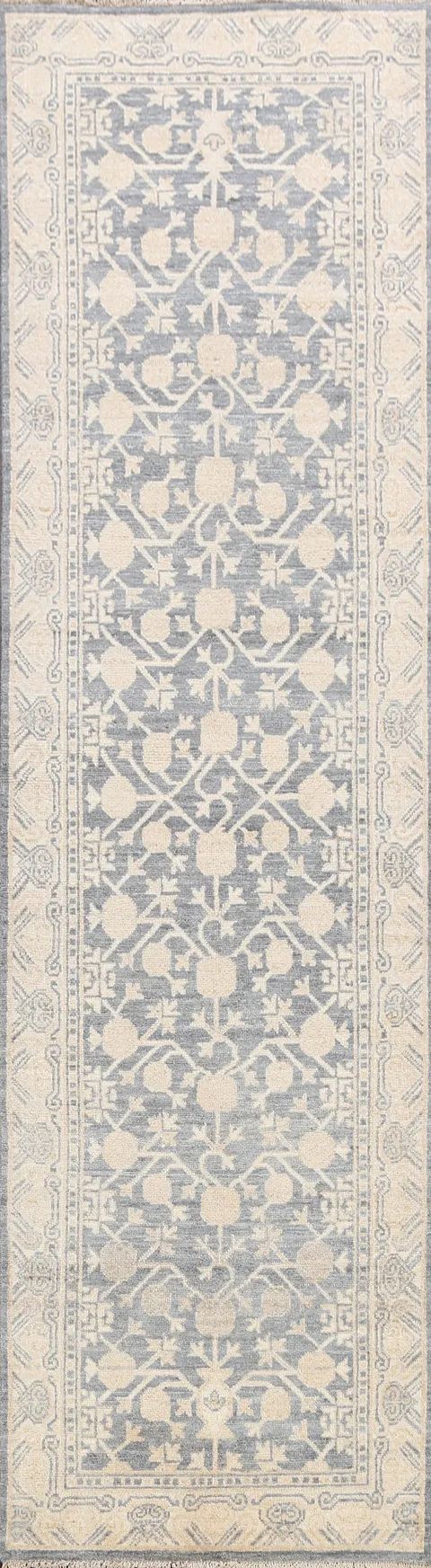 100% Vegetable Dye Oushak Oriental Runner Rug 3x9
